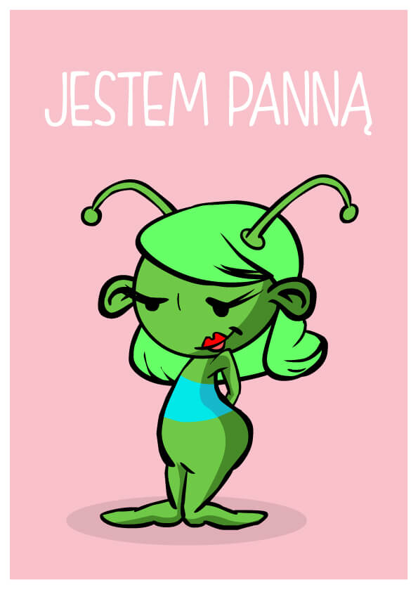 Plakat ze znakiem zodiaku. Panna