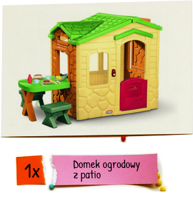 5.Domek ogrodowy z patio
